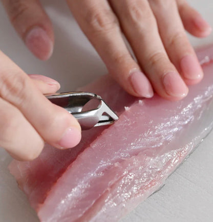 SUWADA Stainless Steel Fish Bone Tongs - Hand-Finished in Tsubame-Sanjo