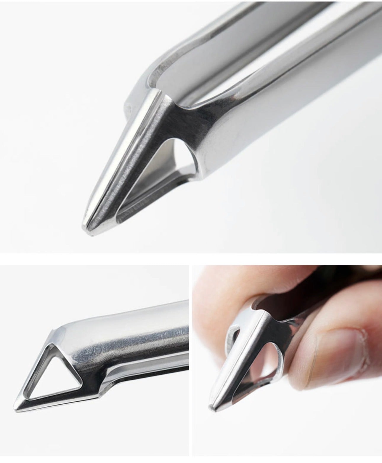 SUWADA Stainless Steel Fish Bone Tongs - Hand-Finished in Tsubame-Sanjo