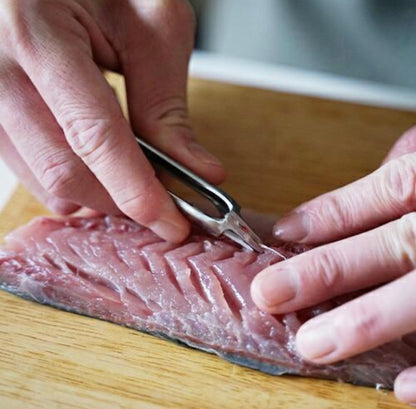 SUWADA Stainless Steel Fish Bone Tongs - Hand-Finished in Tsubame-Sanjo